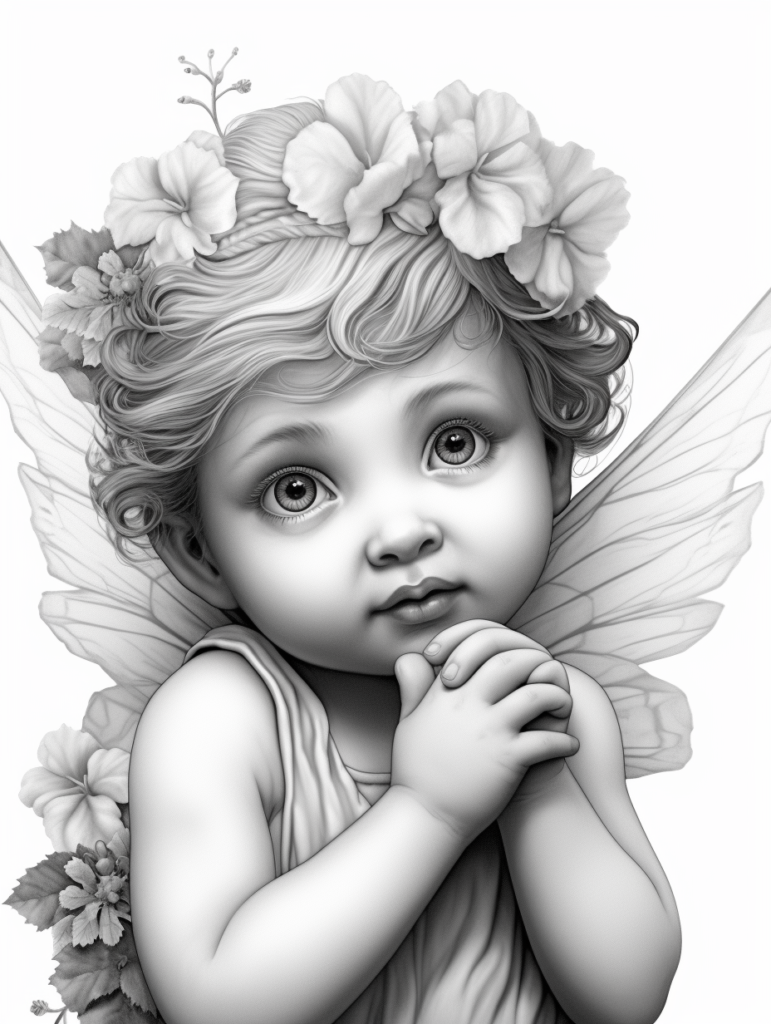 baby fairies coloring book for adults