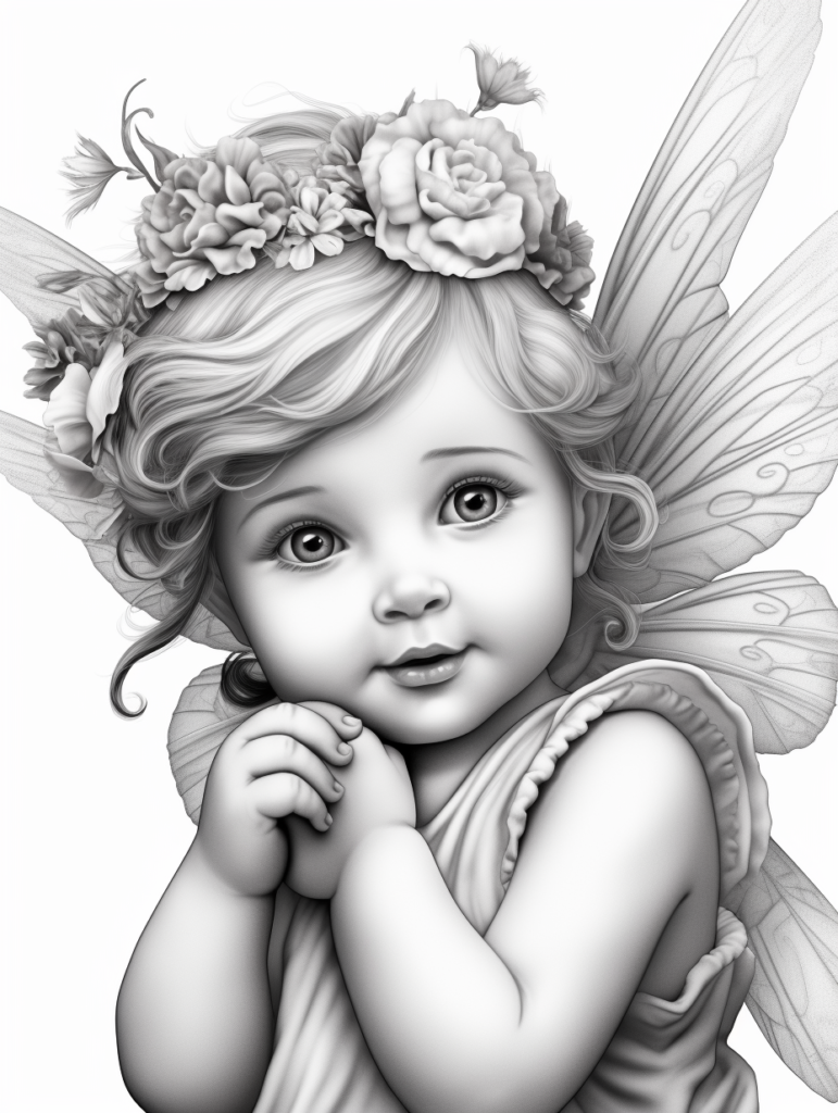 baby fairies coloring book